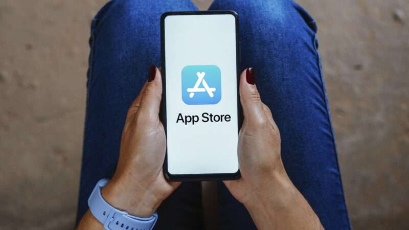 A smartphone showing the App Store logo | imageBROKER/rafapress/Newscom