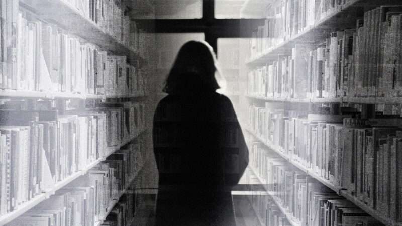 Woman's shadow in library | ID 31512859 © Mike2focus | Dreamstime.com; Midjourney