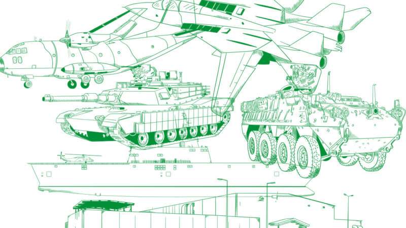 Drawings of military equipment | Illustrations: Mladjana P./Fiverr