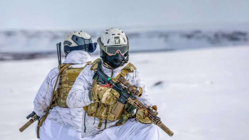 Operators conduct training in austere conditions at Pituffik Space Base, Greenland, on May 9, 2023. | Polaris/Newscom