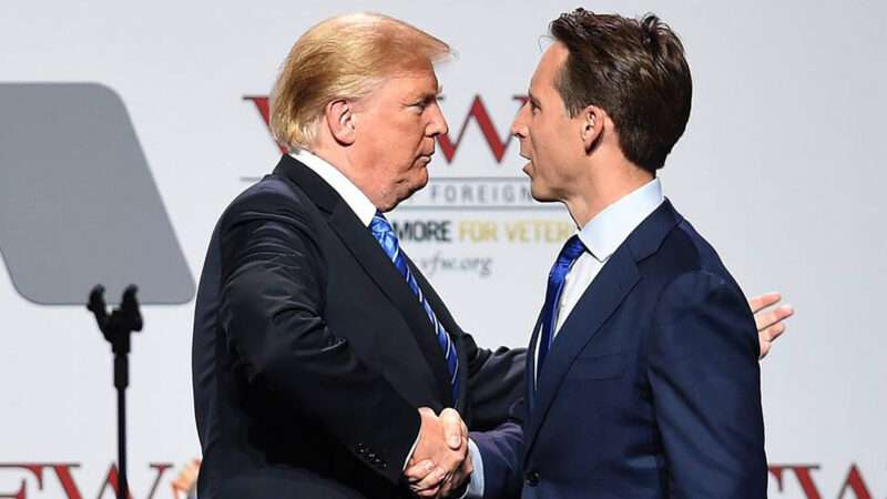 President Donald Trump and Senator Josh Hawley (R–Mo.) |  Tammy Ljungblad/TNS/Newscom