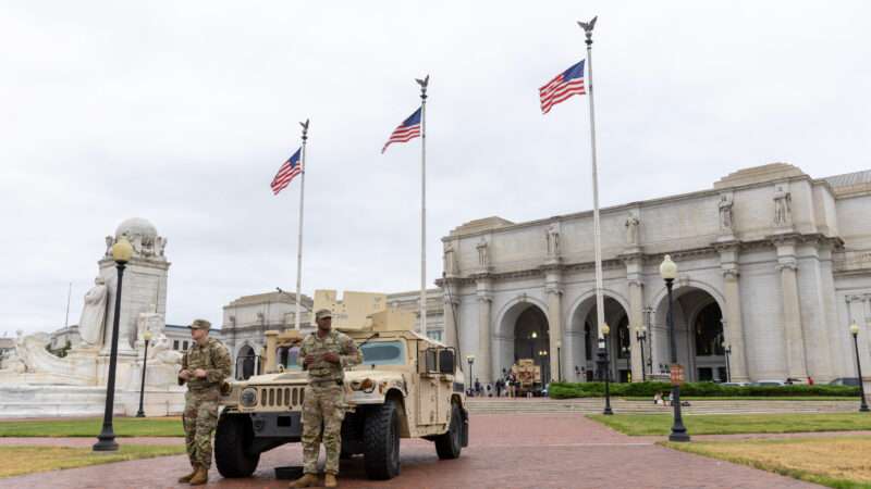 National Guardsmen at Union Station | Hu Yousong / Xinhua News Agency/Newscom