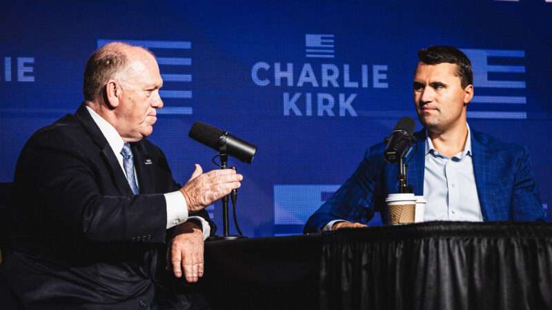 Charlie Kirk on his show | Dave Decker/ZUMAPRESS/Newscom