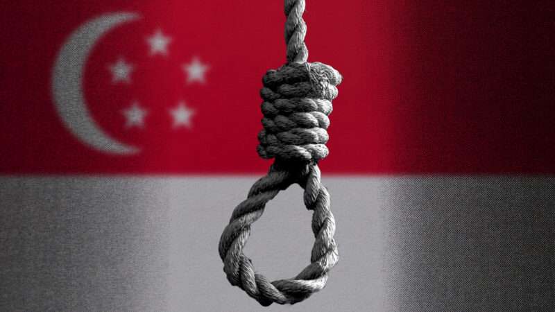 An illustration of a noose and the Singaporean flag | Illustration: Eddie Marshall | Nikol85