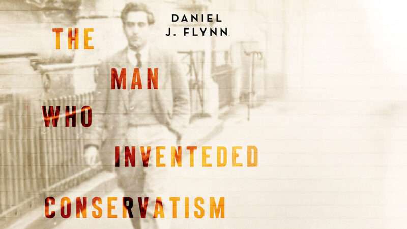 A section of the book cover for 'The Man Who Invented Conservatism' | Encounter Books