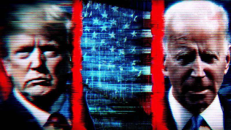 President Donald Trump and former President Joe Biden. | Illustration: Eddie Marshall | Midjourney