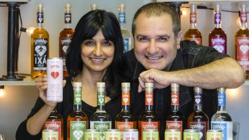 Melkon Khosrovian and Litty Mathew, founders of GreenBar Distillery in downtown Los Angeles | Ringo Chiu/ZUMA Press/Newscom