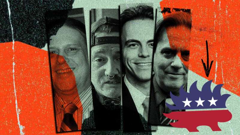 Libertarian Party candidates that prevailed on Election Day 2025 | Illustration: Eddie Marshall | ballotpedia | publicsource | Justin Lynn Facebook