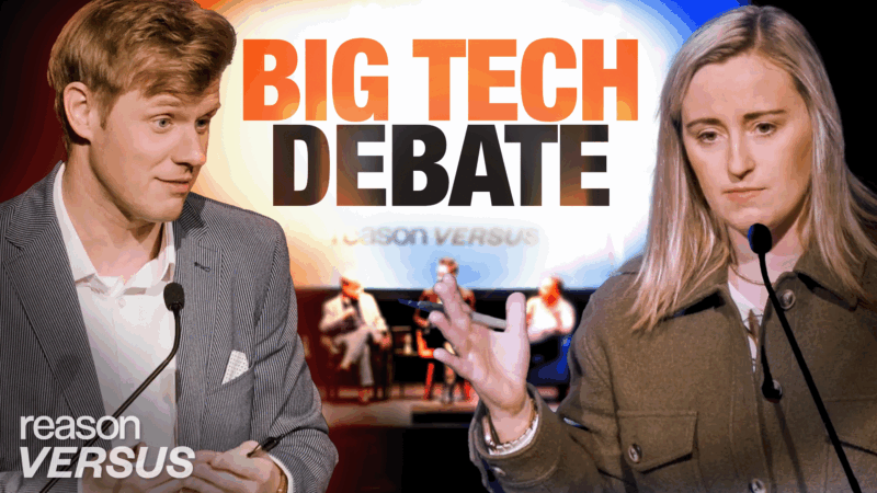 Robby Soave and Emily Jashinsky debate big tech | Illustration: Adani Samat