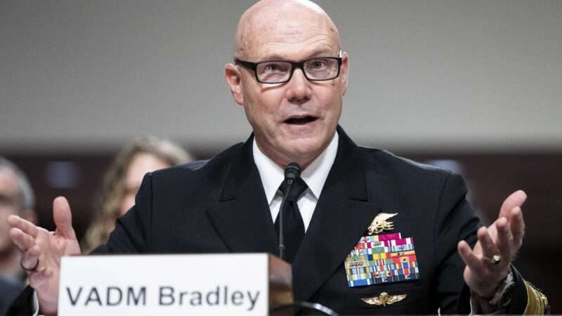 Adm. Frank M. Bradley testifies at a Senate Armed Services Committee hearing | Michael Brochstein/Zuma Press/Newscom