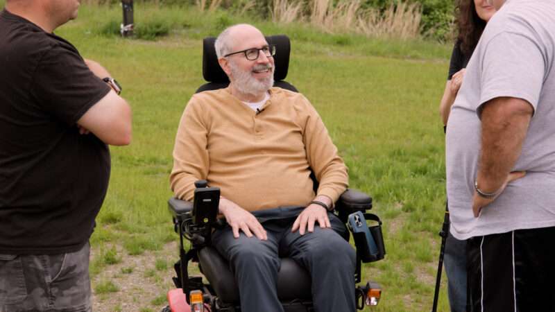 Jeremy Boal on his family farm talking about the right to die | Illustration: Kevin Alexander