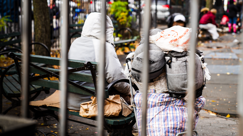 A homeless person in New York City | Xinhua/Sipa USA/Newscom