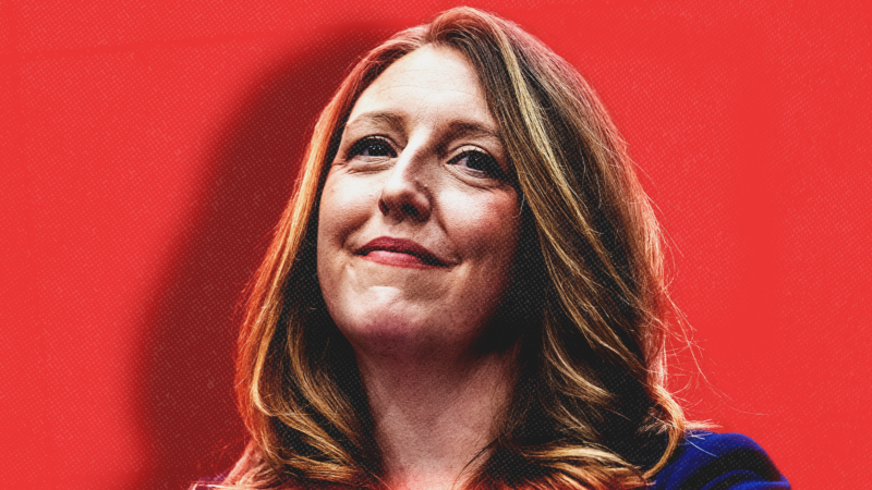 Casey Means smiling with a red background | Casey Means