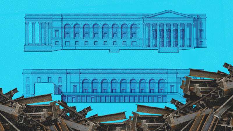 An illustration of the new White House ballroom and steel | Illustration: The National Capital Planning Commission/Shalom Baranes Associates, Architects/Zahid267/Dreamstime