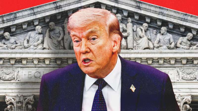 President Donald Trump with a court house in the background | Illustration: W.scott Mcgill/Dreamstime/EPA/MEGA/Newscom/RSSIL/Newscom