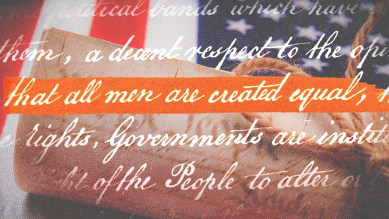 14th amendment with an American flag in the background | Wikimedia Commons/Envato