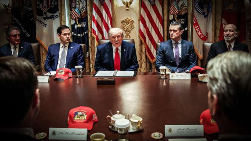 President Trump in a Cabinet meeting | Adani Samet