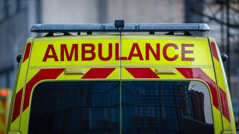 The rear of a United Kingdom ambulance. | David Cliff/ZUMAPRESS/Newscom