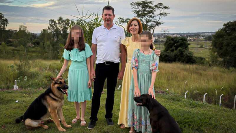 Audato and Ieda Denardi, as well as their children, whose faces are blurred | Alliance Defending Freedom International