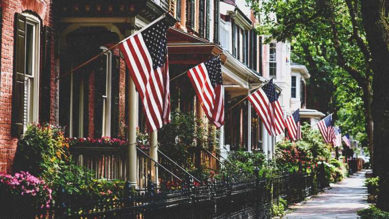 Housing and flags | Midjourney
