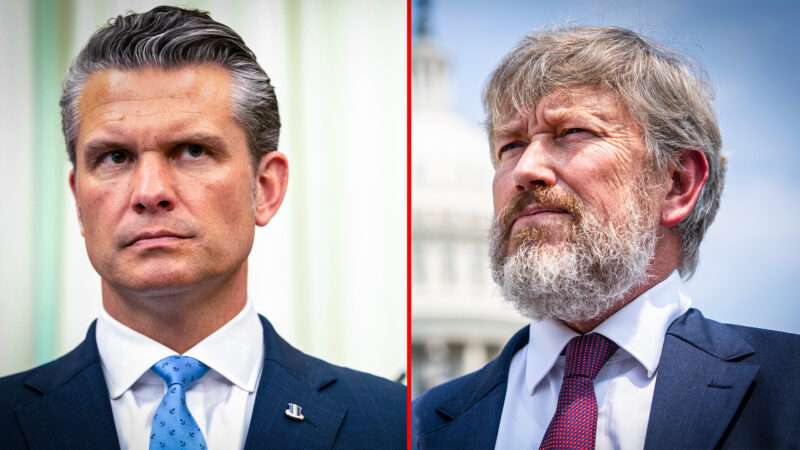 Pete Hegseth and Thomas Massie | Tom Williams/Allison Robbert - Pool via CNP/CQ Roll Call/Newscom