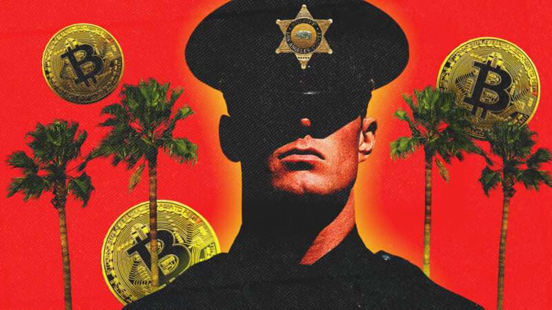 Los Angeles County Sheriff's deputy and Bitcoin | Illustration: Los Angeles County Sheriff's Department/Jan Lievens/Joe Sohm/Dreamstime/Midjourney
