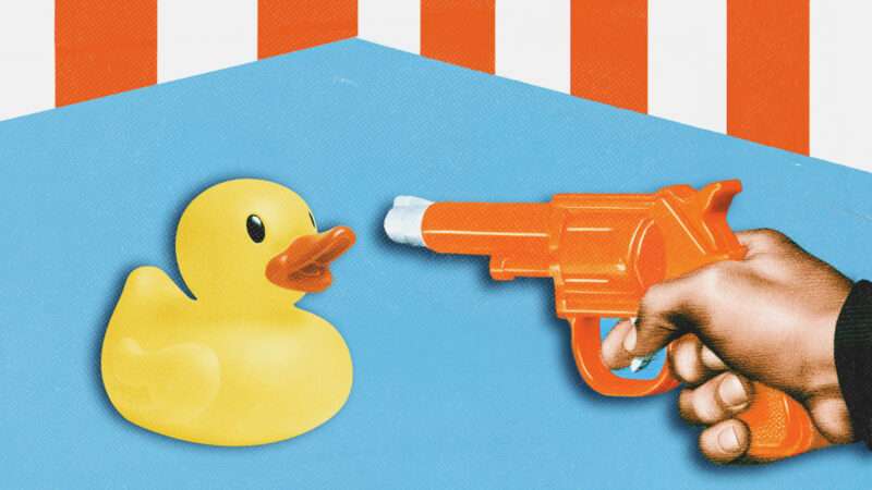 Toy gun pointed at a rubber duck | Illustration: Jiri Hera/Atman/Dreamstime/Midjourney