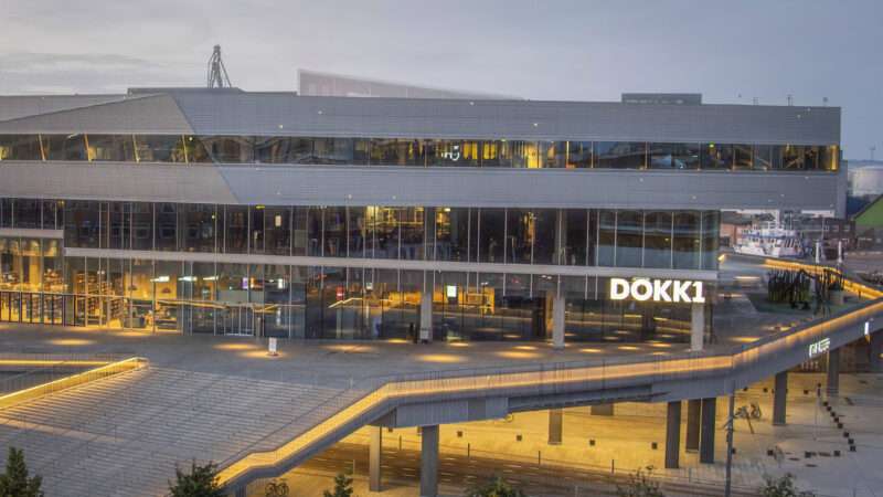 Dokk1, a government building in Denmark that contains the Central Register of Persons (CPR). | imageBROKER/Stig Alens/Newscom