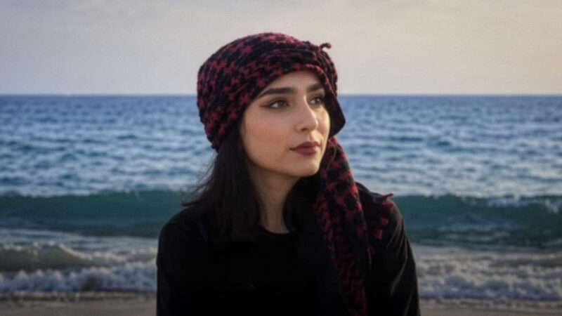 Najmeh Amini, by the ocean | Middle East Matters/Instagram