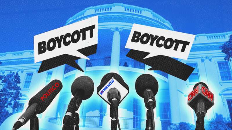 Press microphones in front of the White House | Valentin M Armianu/Picsfive/Dreamstime/CNN/MS NOW/Politico