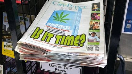 Large image on homepages | Dayton City Paper/Twitter