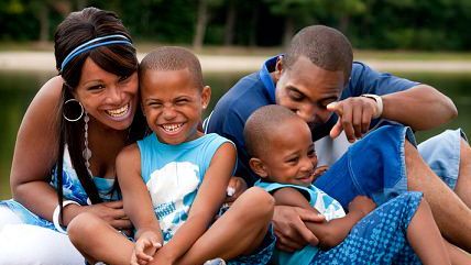 happy black family images