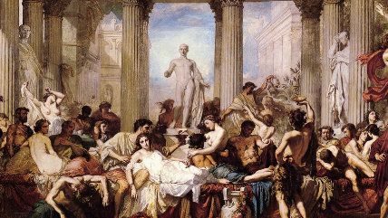 Large image on homepages | Thomas Couture "Romans in the Decadence of the Empire"(1847)
