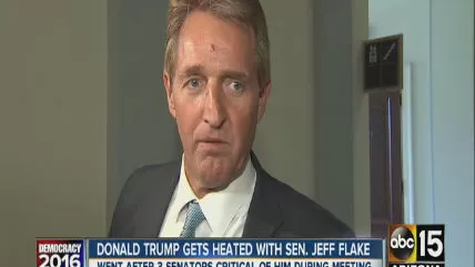 Of Course Donald Trump Hates Jeff Flake The Senator Preferences Fiscal Conservatism Over Party Politics Reason Com