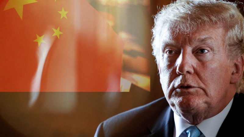 Large image on homepages | Trump: JOSHUA ROBERTS/REUTERS/Newscom; Chinese flag: Francis Joseph Dean /Deanpicture/Newscom