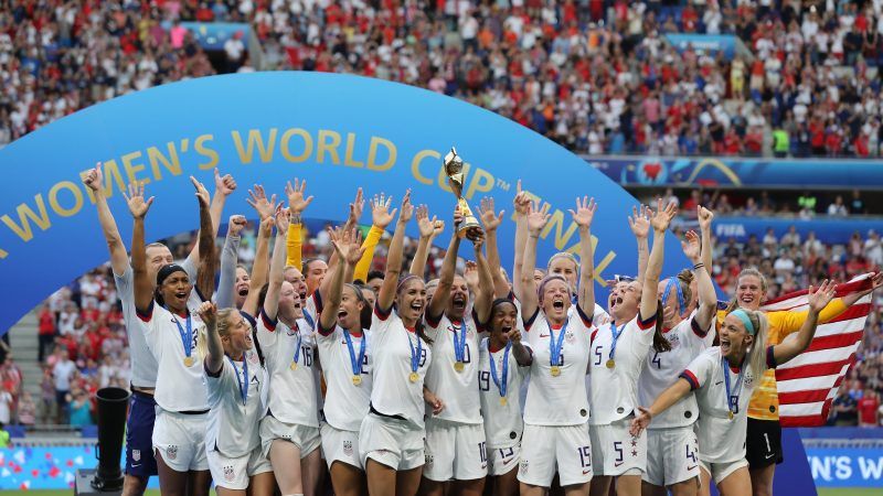 USA Women's World Cup Soccer France 2019 Champions Football Vinyl Decal Sticker