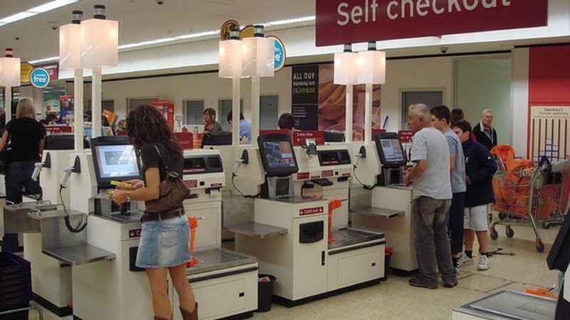 Self_checkout_using_NCR_Fastlane_machines | Ben Schumin/Wikipedia