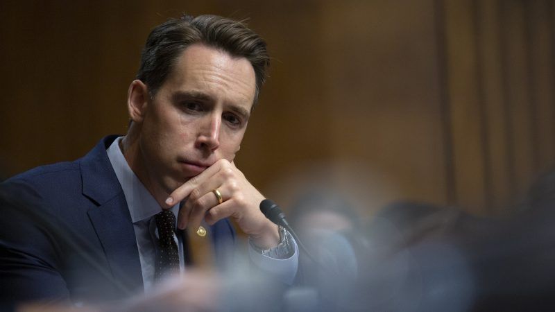 Josh Hawley Says Libertarians Who Defend Tech Are Enamored ...