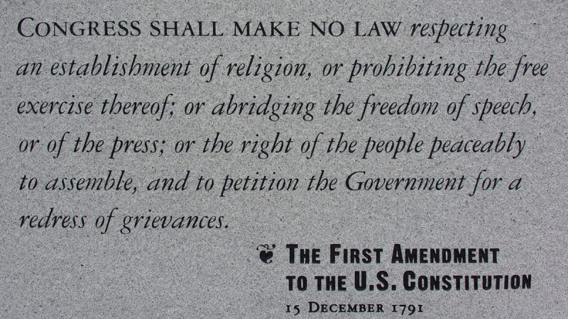 First-Amendment-plaque-flickr | Ed Uthman/Flickr