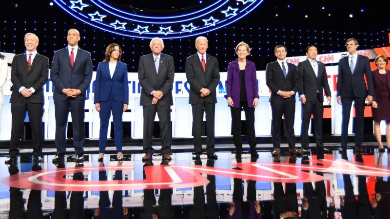 demdebatestage | ROBERT MOORHEAD/UPI/Newscom