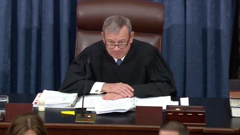 John-Roberts-Senate-trial-Newscom | US Senate Television/CNP/AdMedia/Newscom