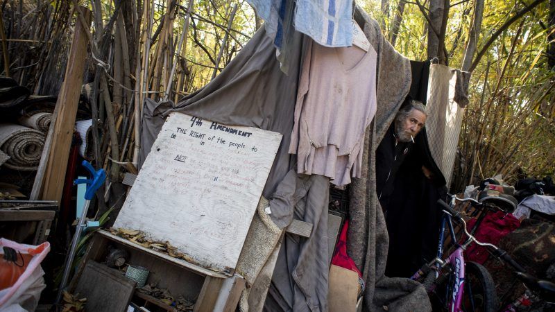 Homeless man in Burbank, California | Sarah Reingewirtz/ZUMA Press/Newscom