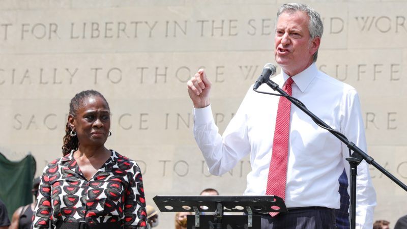 Bill-de-Blasio-George-Floyd-memorial-6-5-20 | Everett Collection/Newscom