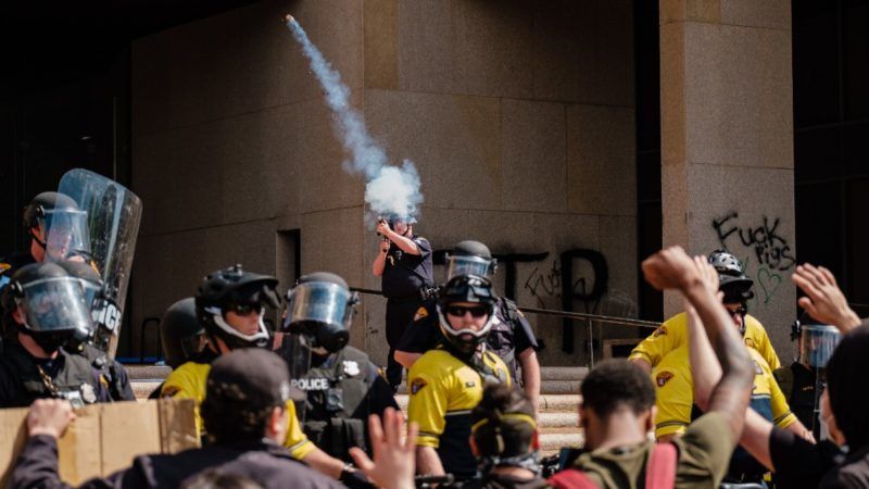Tear Gas Cleveland | Andrew Dolph/ZUMA Press/Newscom