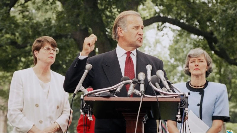 Biden 1994 | screenshot from 2020 DNC video on Biden and the VAWA