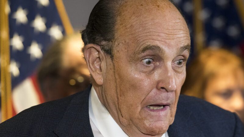 Rudy Giuliani at a November 2020 press conference Rudy Giuliani at a November 2020 press conference | Rod Lamkey/CNP /Polaris/Newscom