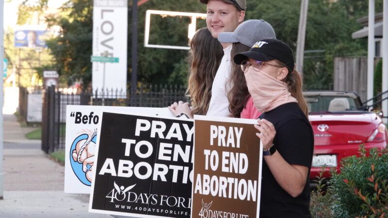 Anti-Abortion Protesters Outside of a Clinic in Memphis Tennessee