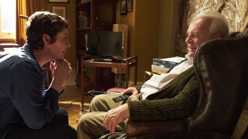 1. Olivia Colman as Anne, Anthony Hopkins as Anthony in THE FATHER. Photo by Sean Gleason. Courtesy of Sony Pictures Classics