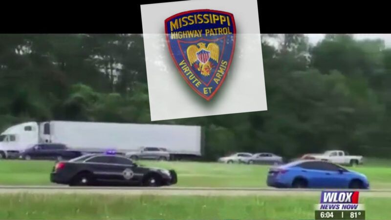Screen Shot 2021-05-06 at 9.09.46 AM | Background: screenshot WLOX; badge: Mississippi Highway Patrol