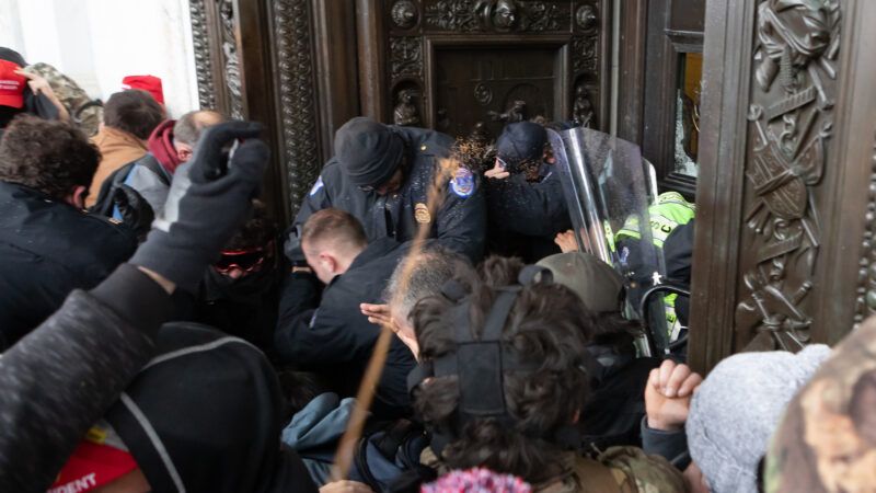 Trump supporters fighting with police during the Capitol riot | Michael Nigro/Sipa USA/Newscom